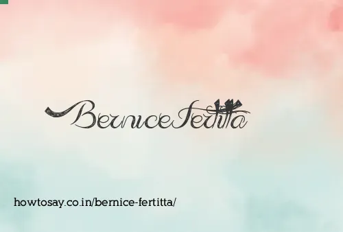 Bernice Fertitta