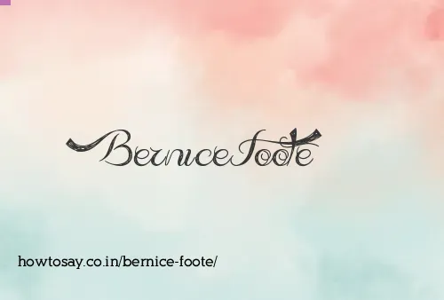 Bernice Foote