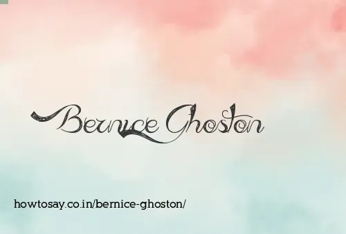 Bernice Ghoston