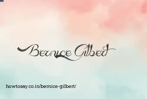 Bernice Gilbert