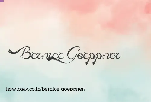 Bernice Goeppner