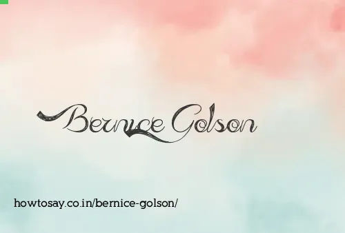 Bernice Golson