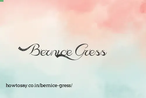 Bernice Gress