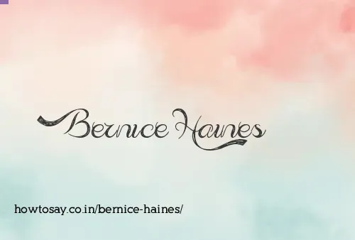 Bernice Haines
