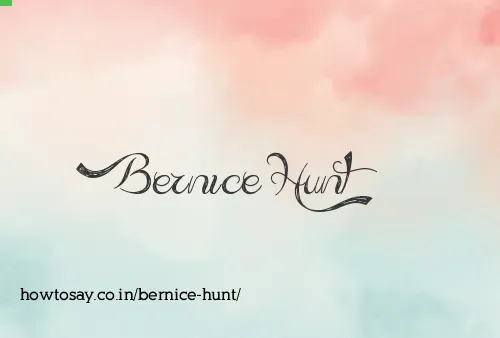 Bernice Hunt