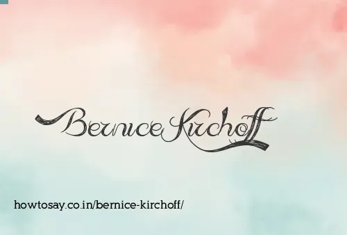 Bernice Kirchoff