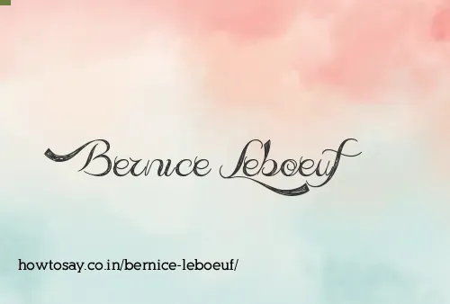 Bernice Leboeuf