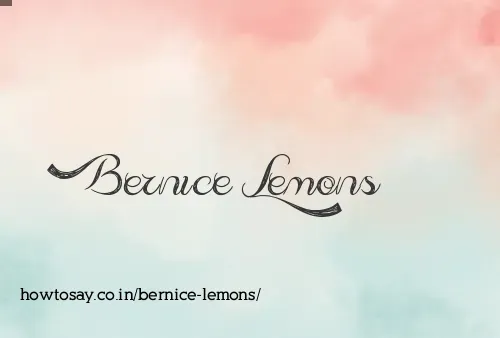 Bernice Lemons