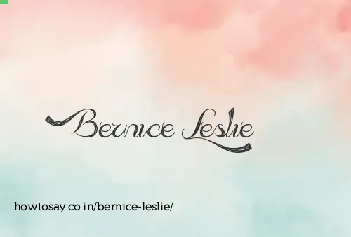 Bernice Leslie