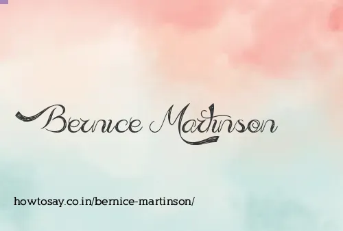 Bernice Martinson