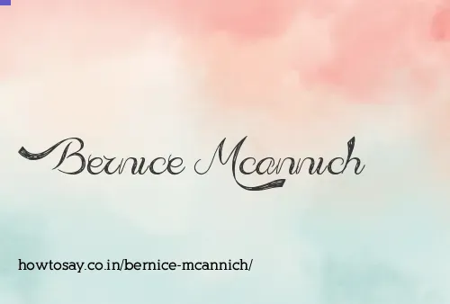Bernice Mcannich