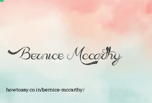 Bernice Mccarthy