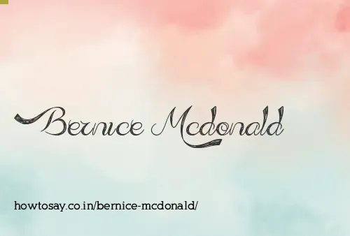 Bernice Mcdonald