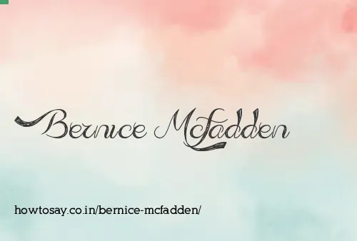 Bernice Mcfadden