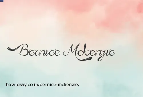 Bernice Mckenzie