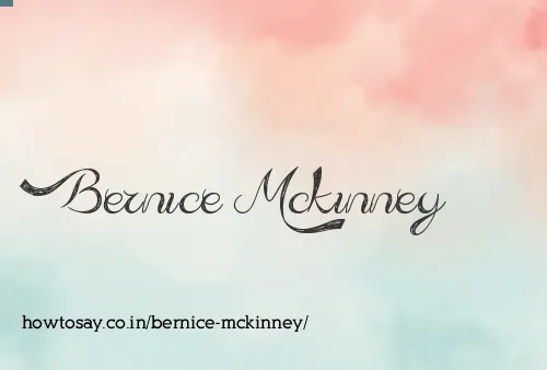Bernice Mckinney