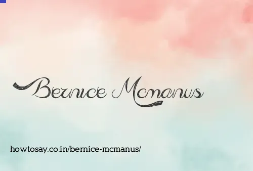 Bernice Mcmanus