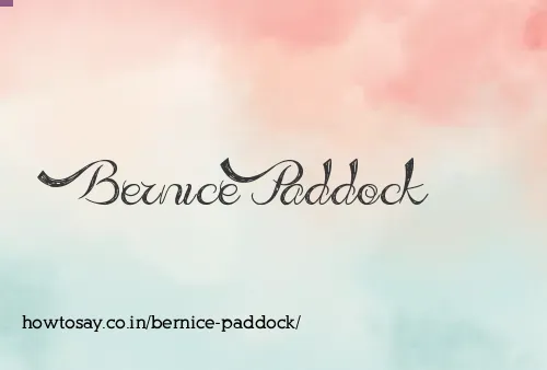 Bernice Paddock