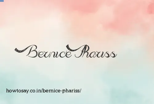 Bernice Phariss