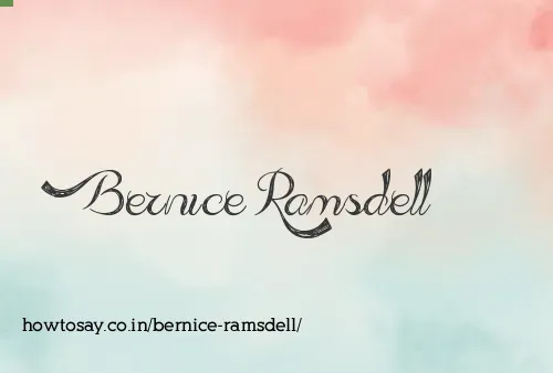 Bernice Ramsdell
