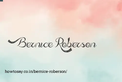Bernice Roberson
