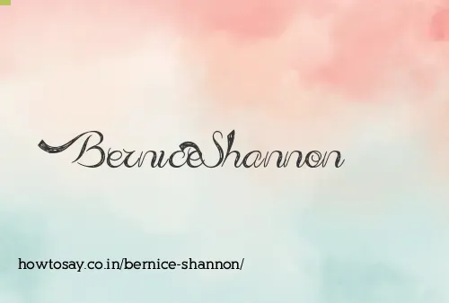 Bernice Shannon