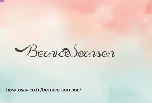 Bernice Sornson