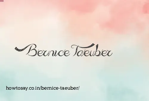 Bernice Taeuber