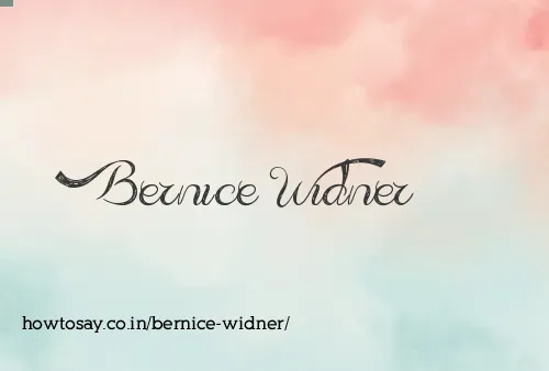 Bernice Widner