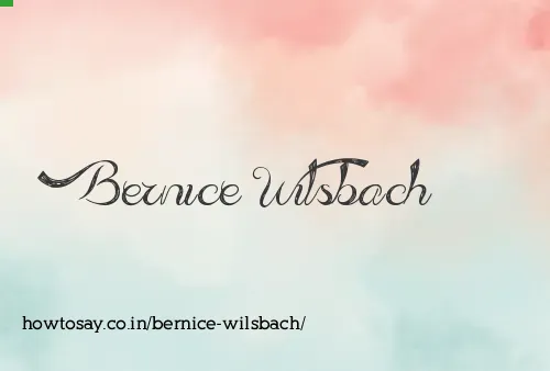 Bernice Wilsbach