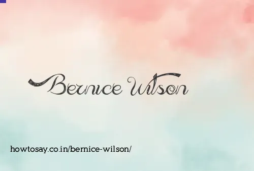 Bernice Wilson
