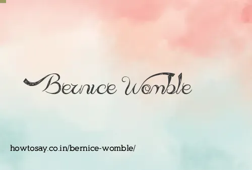 Bernice Womble