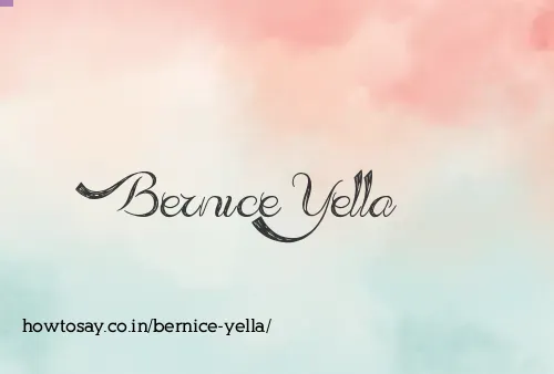 Bernice Yella