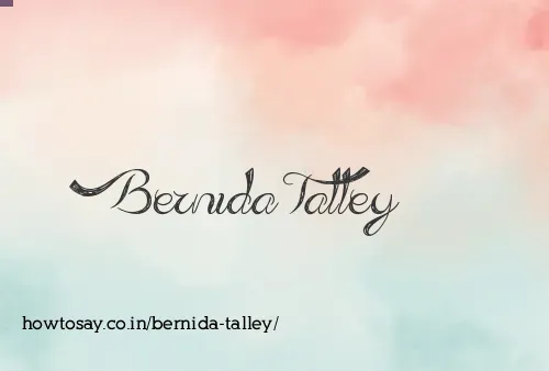 Bernida Talley