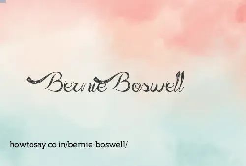 Bernie Boswell