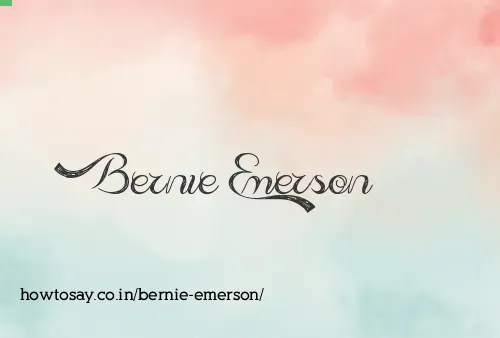 Bernie Emerson