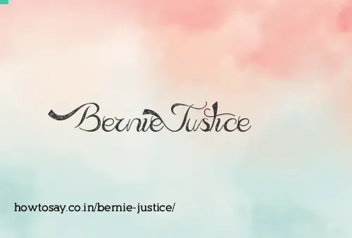 Bernie Justice