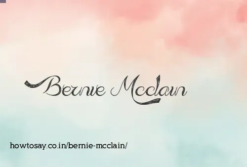 Bernie Mcclain