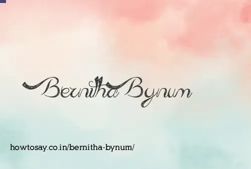 Bernitha Bynum