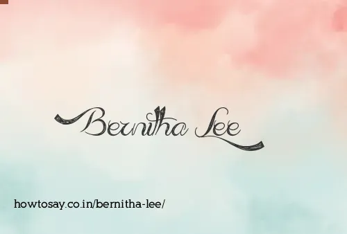 Bernitha Lee