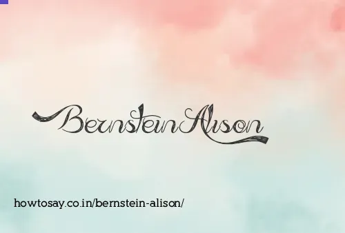 Bernstein Alison