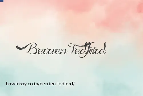 Berrien Tedford
