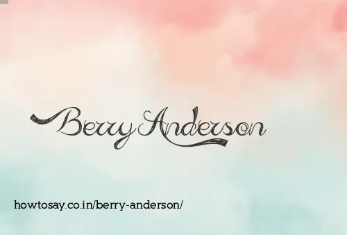 Berry Anderson