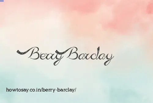 Berry Barclay