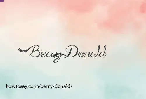 Berry Donald