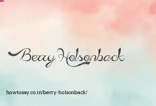Berry Holsonback