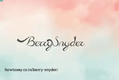 Berry Snyder