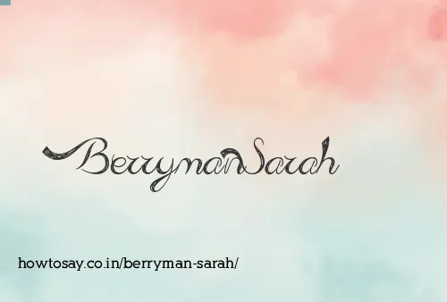 Berryman Sarah