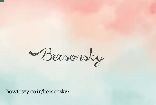 Bersonsky