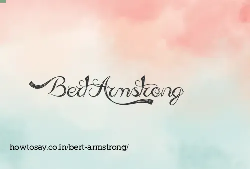 Bert Armstrong